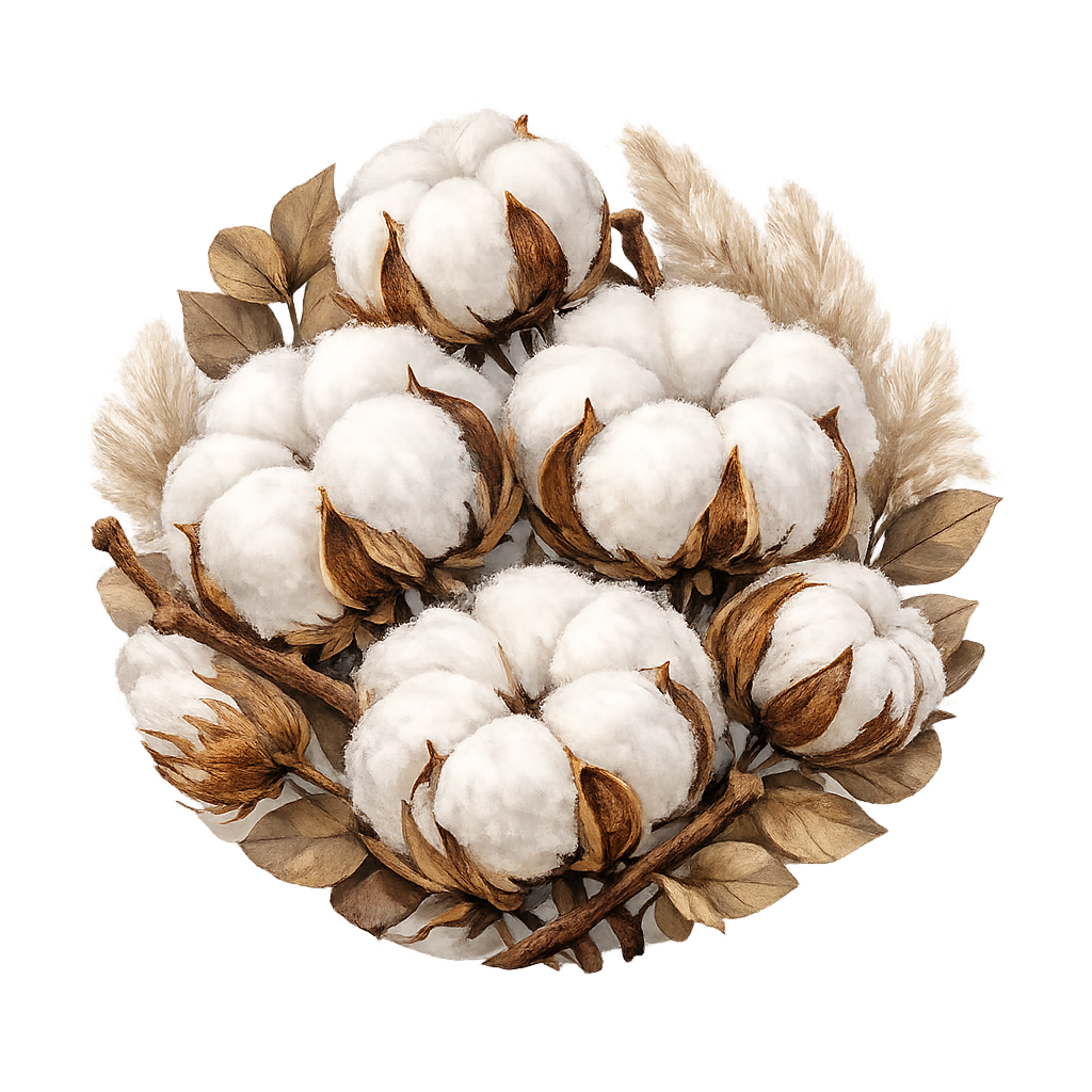 Fleur de coton ( Argent )