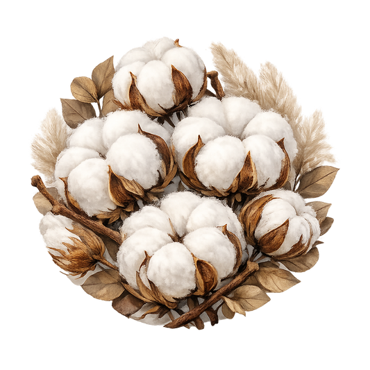 Fleur de coton ( Argent )